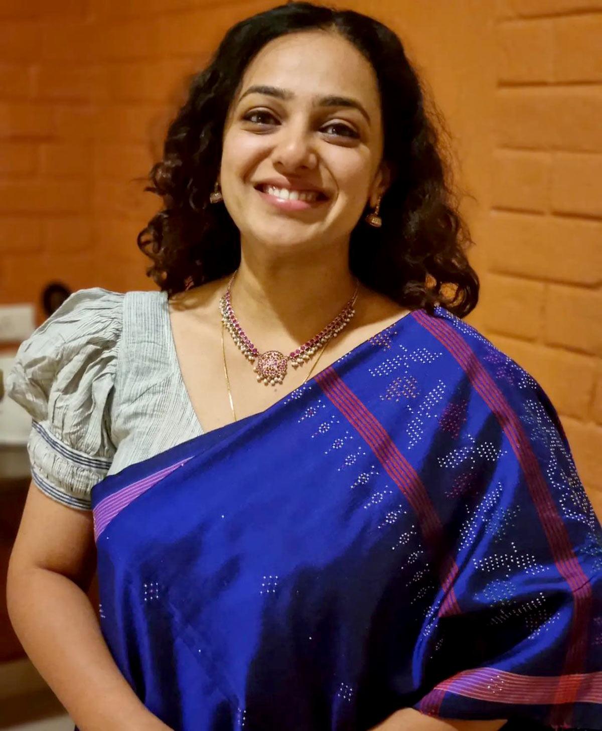 Nithya Menen's Love For Saris - Rediff.com Get Ahead