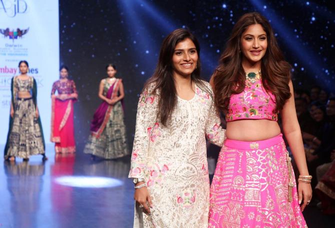 Surbhi Chandna walks for Anisha Jalak Desai at Bombay Times Fashion Week 2022