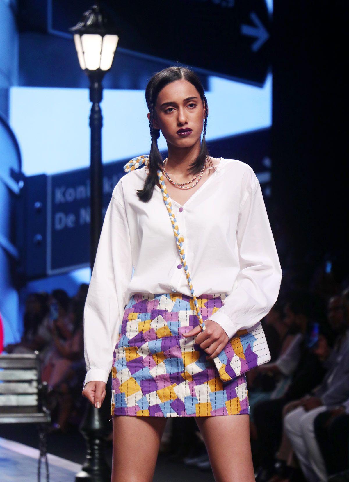 Gauahar Khan at INIFD show at the FDCI x Lakme Fashion Week 2022