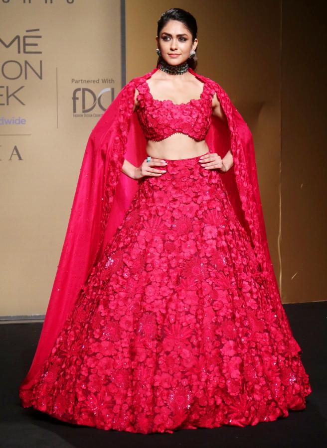 Mrunal Thakur for Mishru at FDCI x Lakme Fashion Week 2022