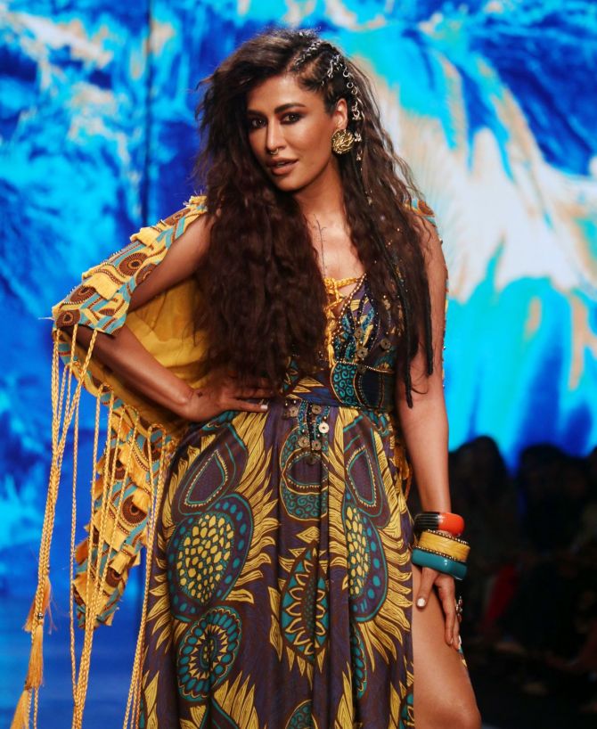 Chitrangda Singh for Eesha Amiin at FDCI x Lakme Fashion Week 2022