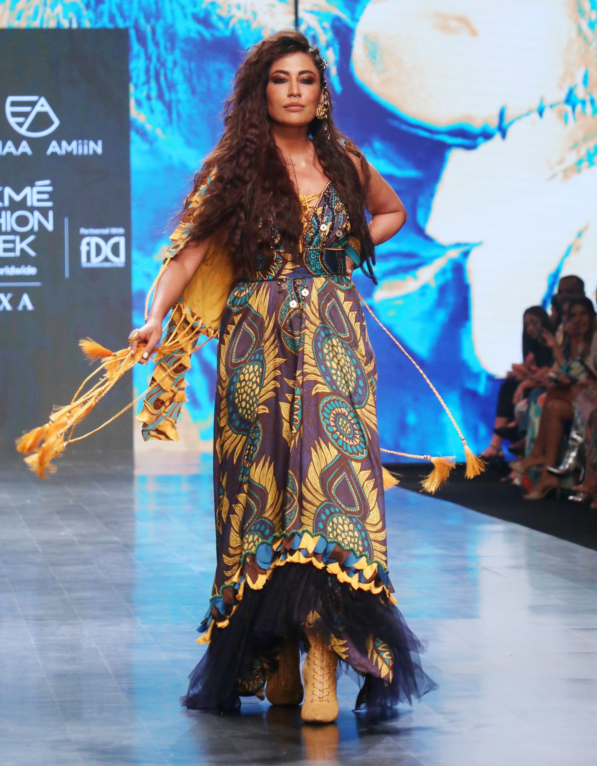 Chitrangda Singh for Eesha Amiin at FDCI x Lakme Fashion Week 2022