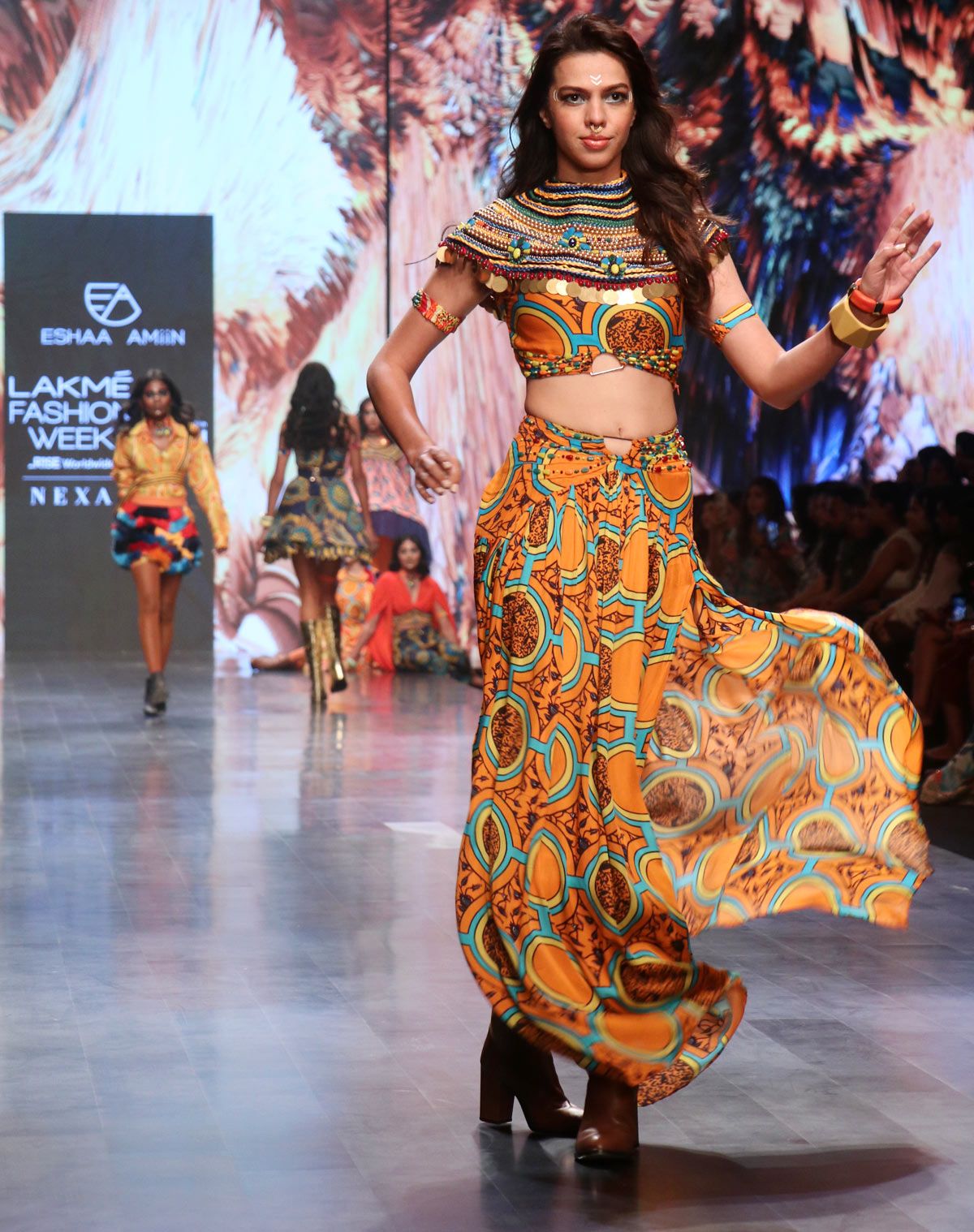 Chitrangda Singh for Eesha Amiin at FDCI x Lakme Fashion Week 2022