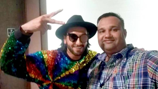 Sandeep with Ranveer Singh