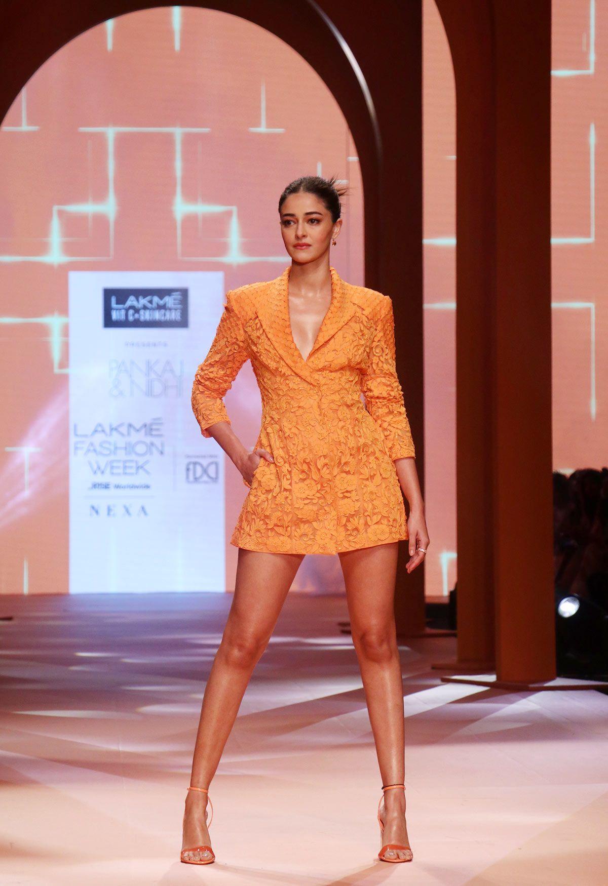 Ananya Panday for Pankaj and Nidhi at FDCI x Lakme Fashion Week 2022