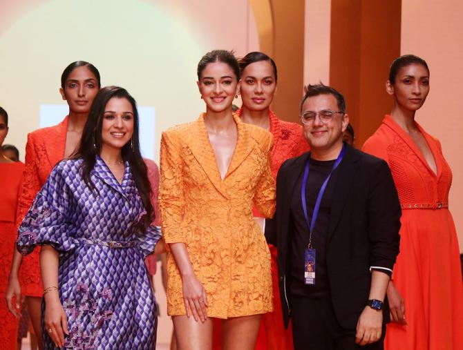 Ananya Panday for Pankaj and Nidhi at FDCI x Lakme Fashion Week 2022