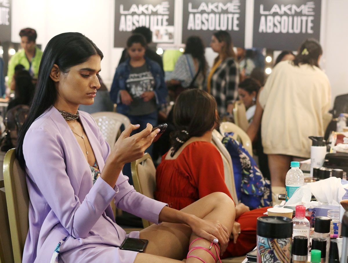 Backstage at FDCI x LFW 2022