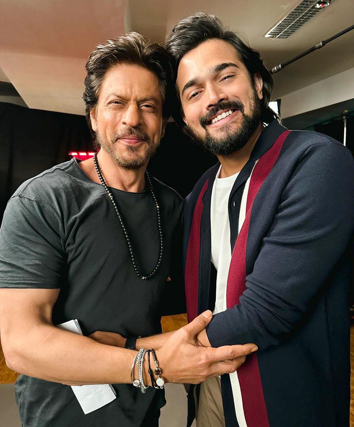 Bhuvan Bam with Shah Rukh Khan