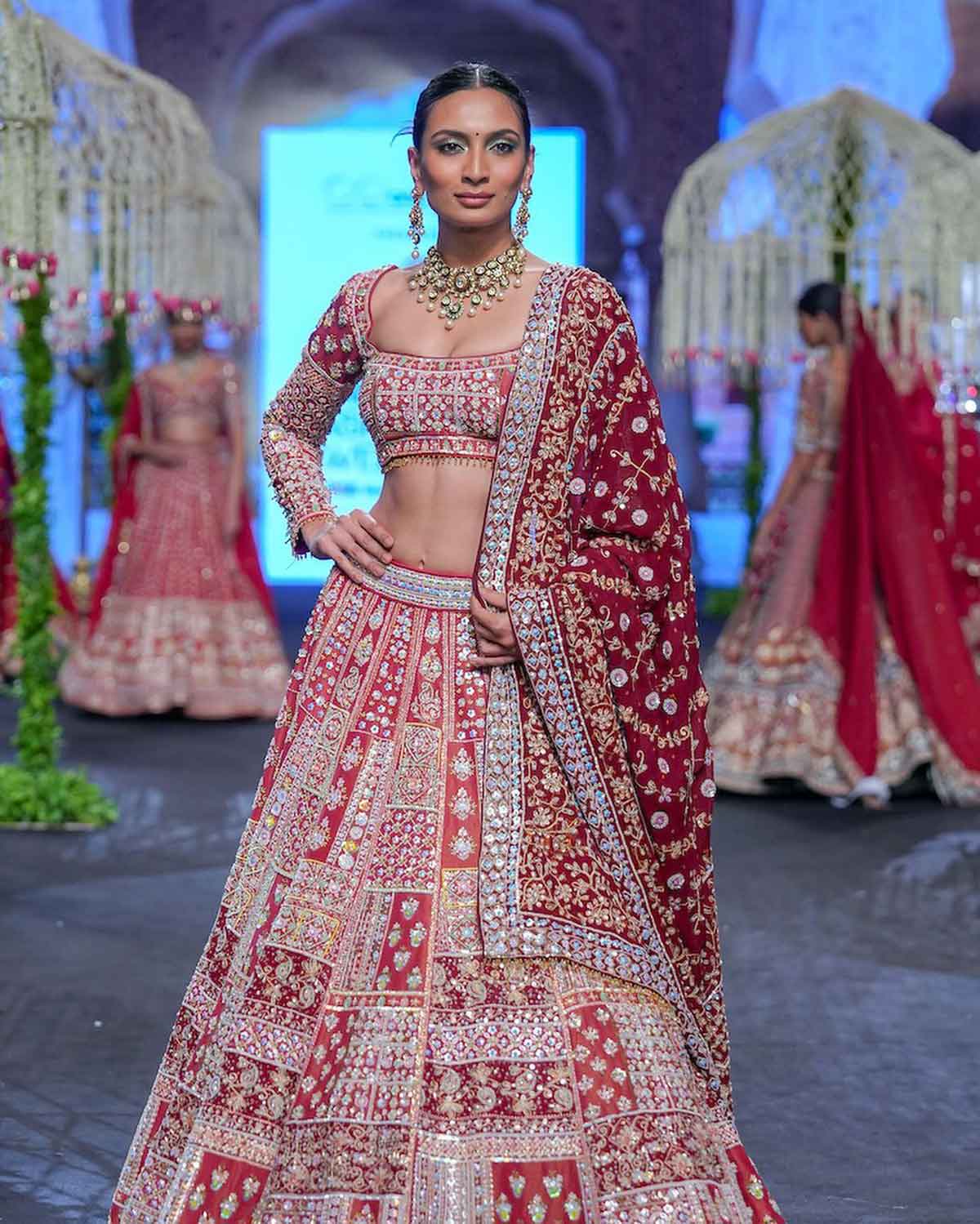 Mangalore Today | Latest titbits of mangalore, udupi - Page  Vaani-Kapoor-turns-blazing-showstopper-in-red-hot-lehenga-choli-at-India -Couture-Week-2023