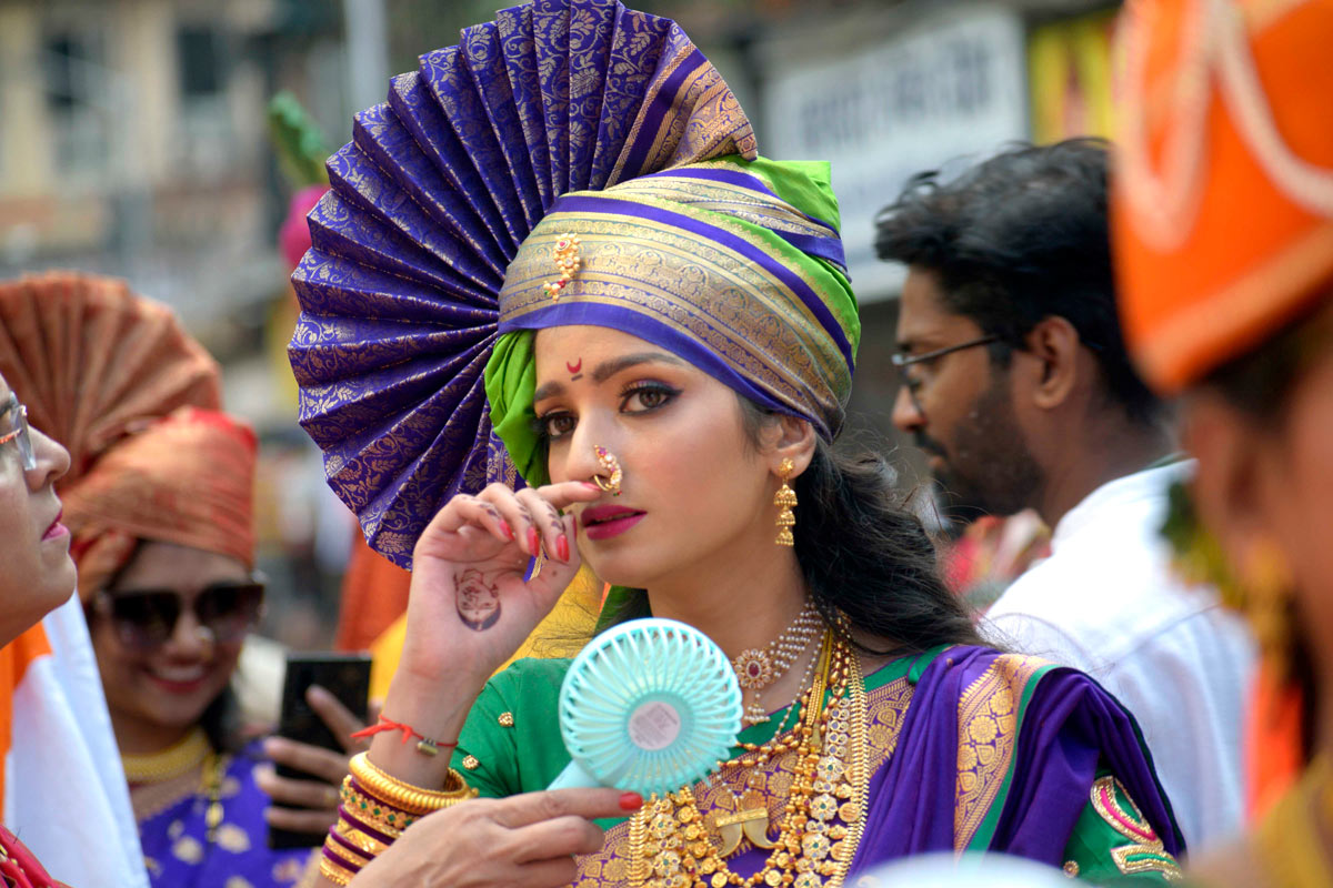 Beautiful Assamese girl In traditional dress, Pune, Maharashtra Stock Photo  - Alamy