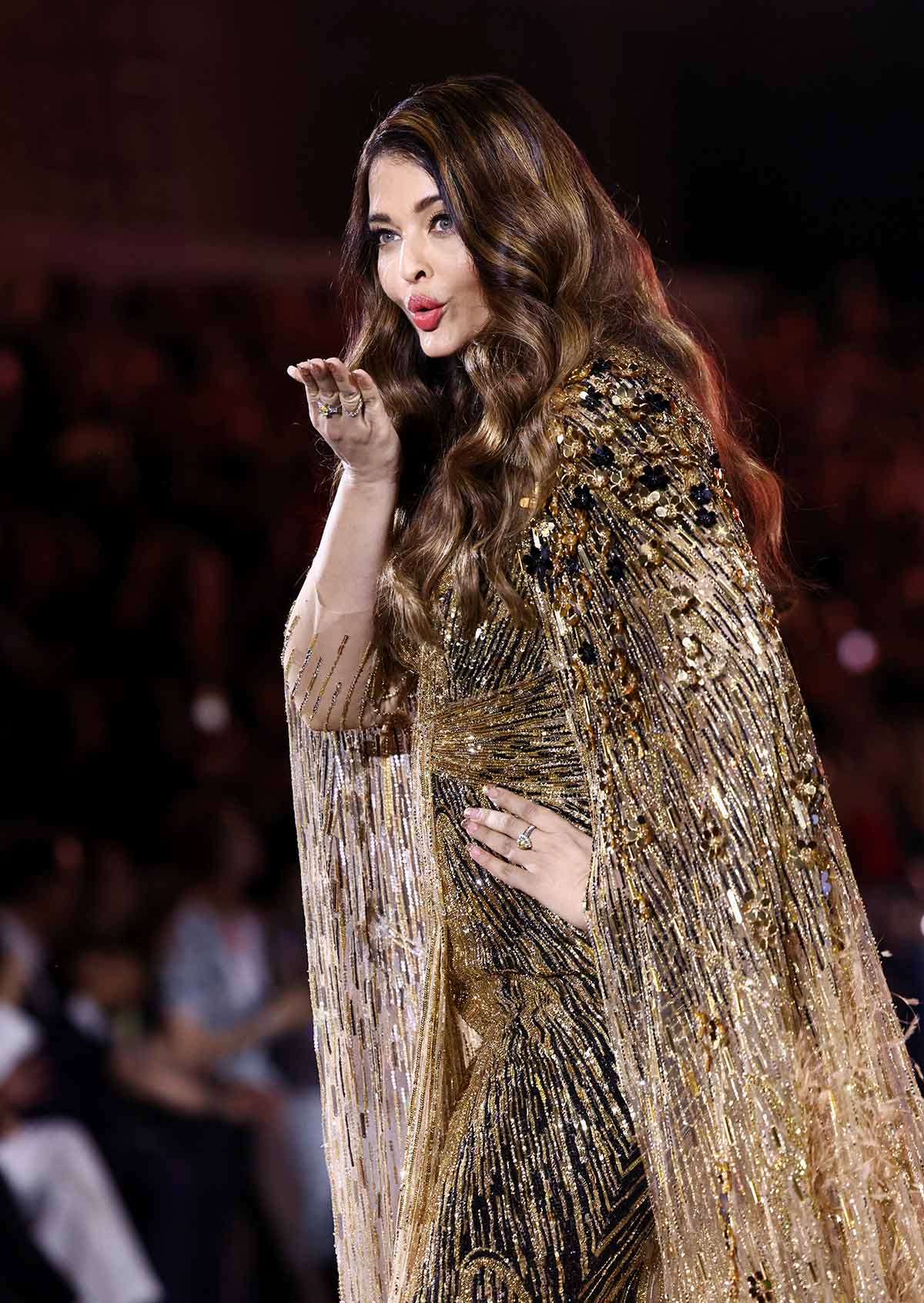 Who Is Aishwarya Blowing Kisses To? - Rediff.com