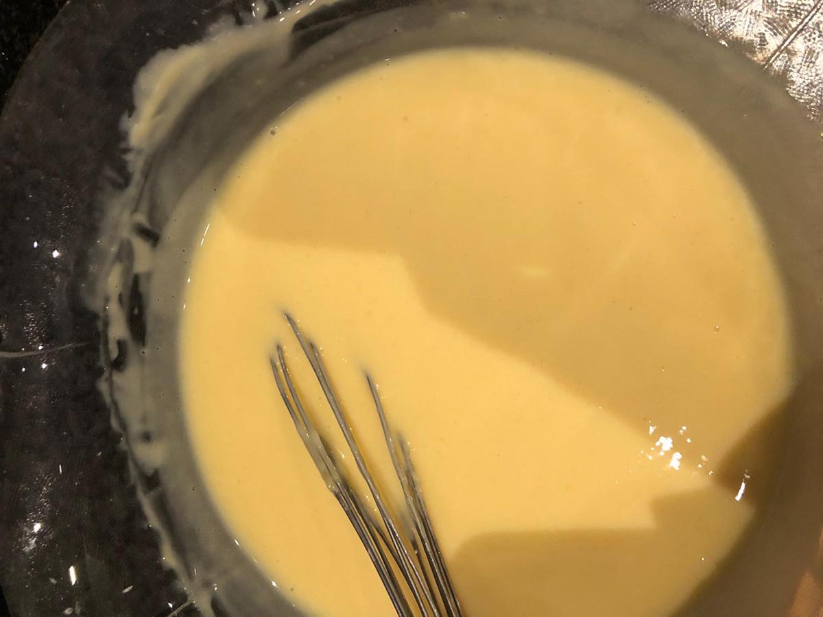 Making the custard