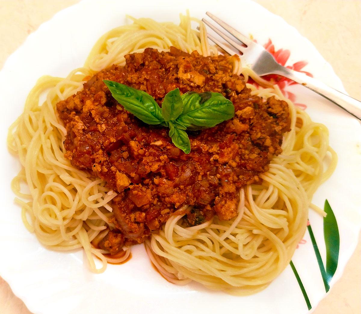 Vegan Recipe: Tofu Bolognese