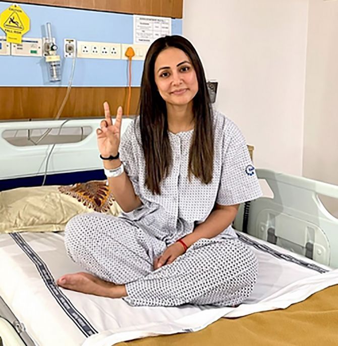 How Hina Khan is fighting Stage 3 breast cancer