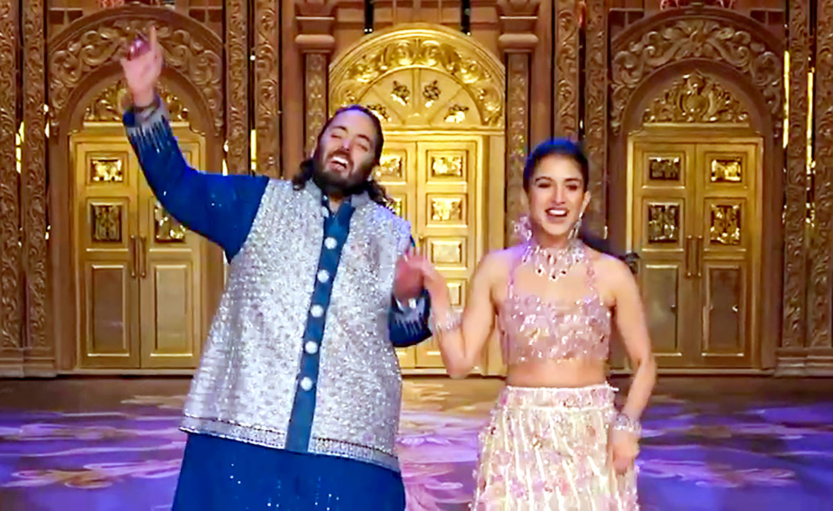 Radhika Merchant and Anant Ambani sangeet