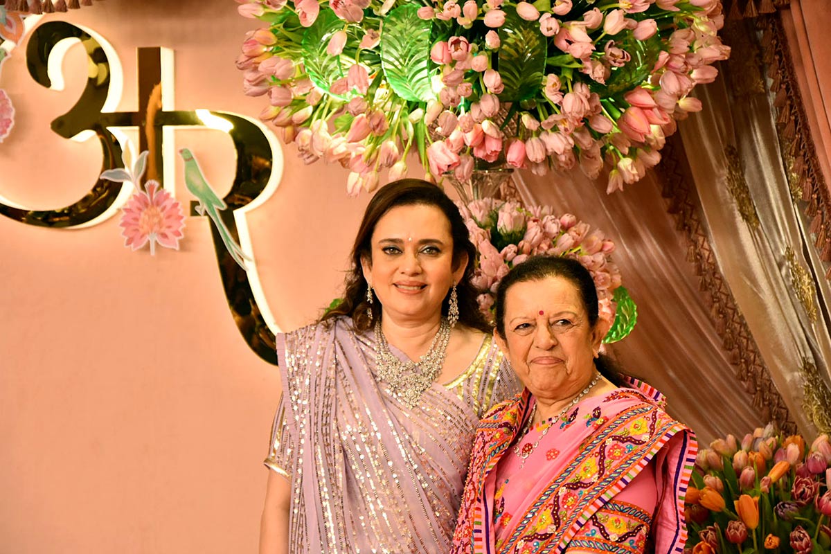 Mamta and Purnima Dalal at the Radhika Merchant and Anant Ambani sangeet