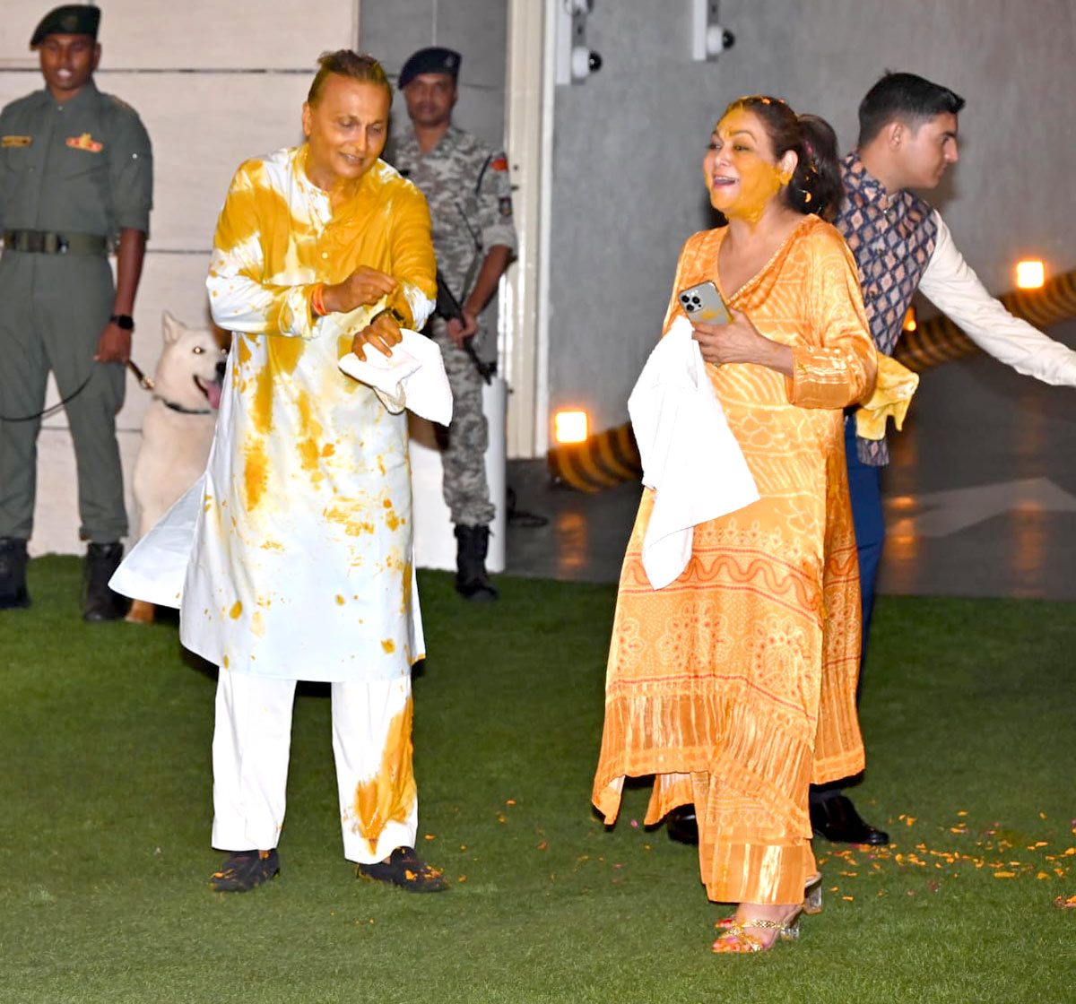 Radhika Merchant and Anant Ambani haldi ceremony