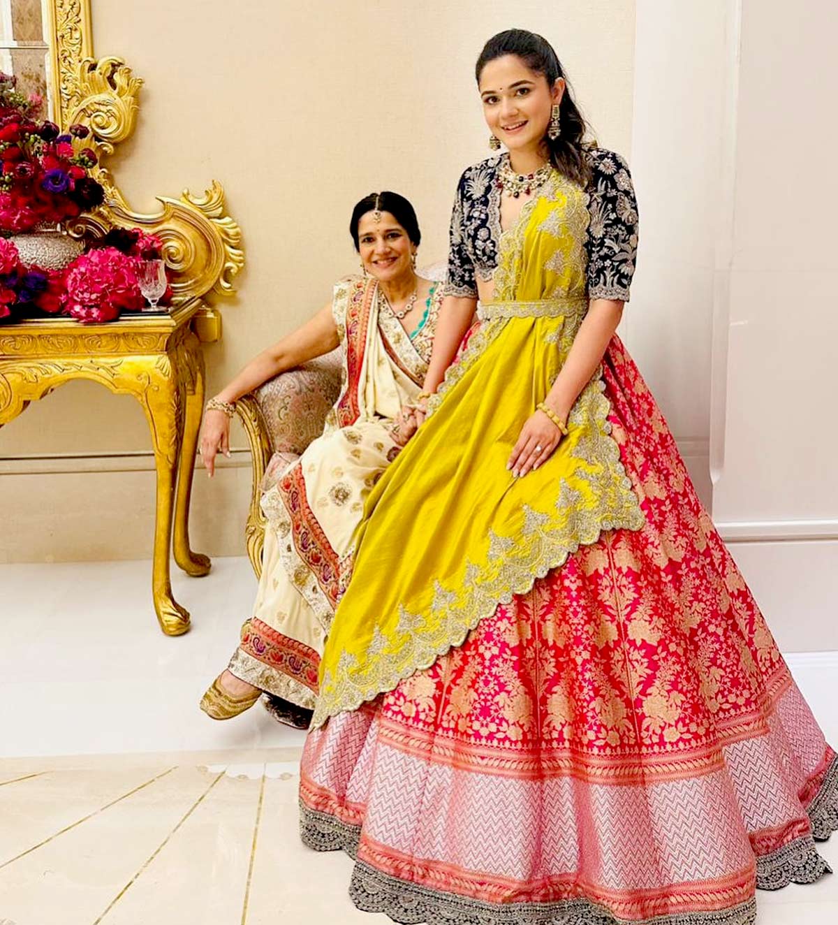 Radhika Merchant and Anant Ambani haldi ceremony