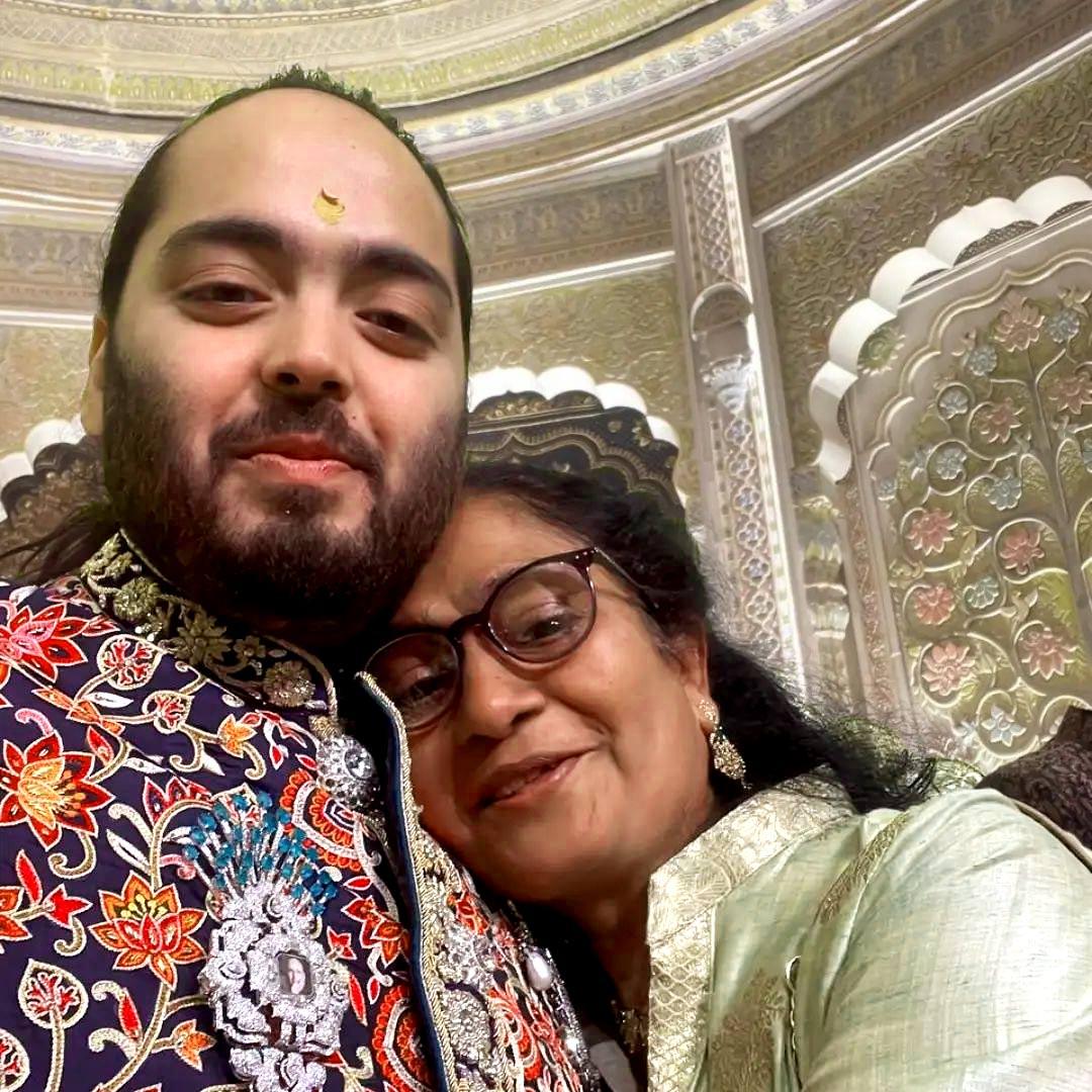 Anant Ambani with Lalita Dsilva