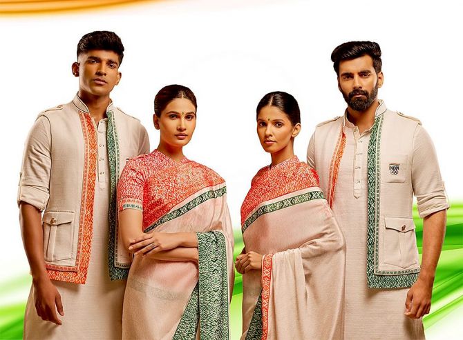 The Indian uniform for the Olympics