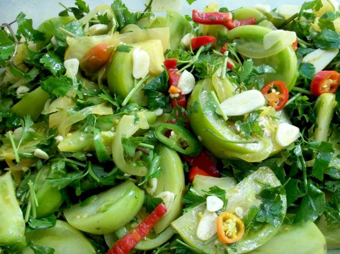 Green Tomato Salad