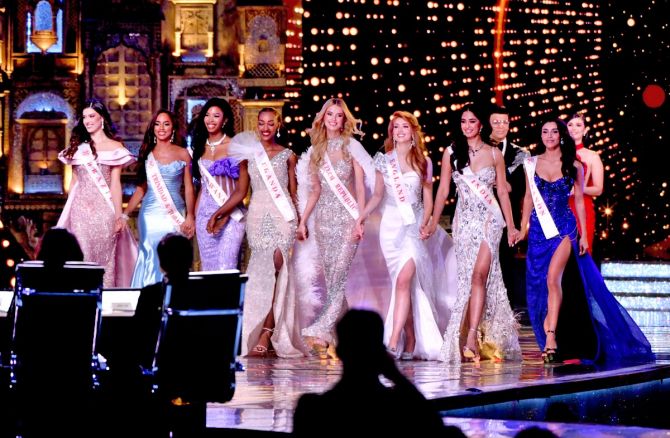 The top eight at the Miss World