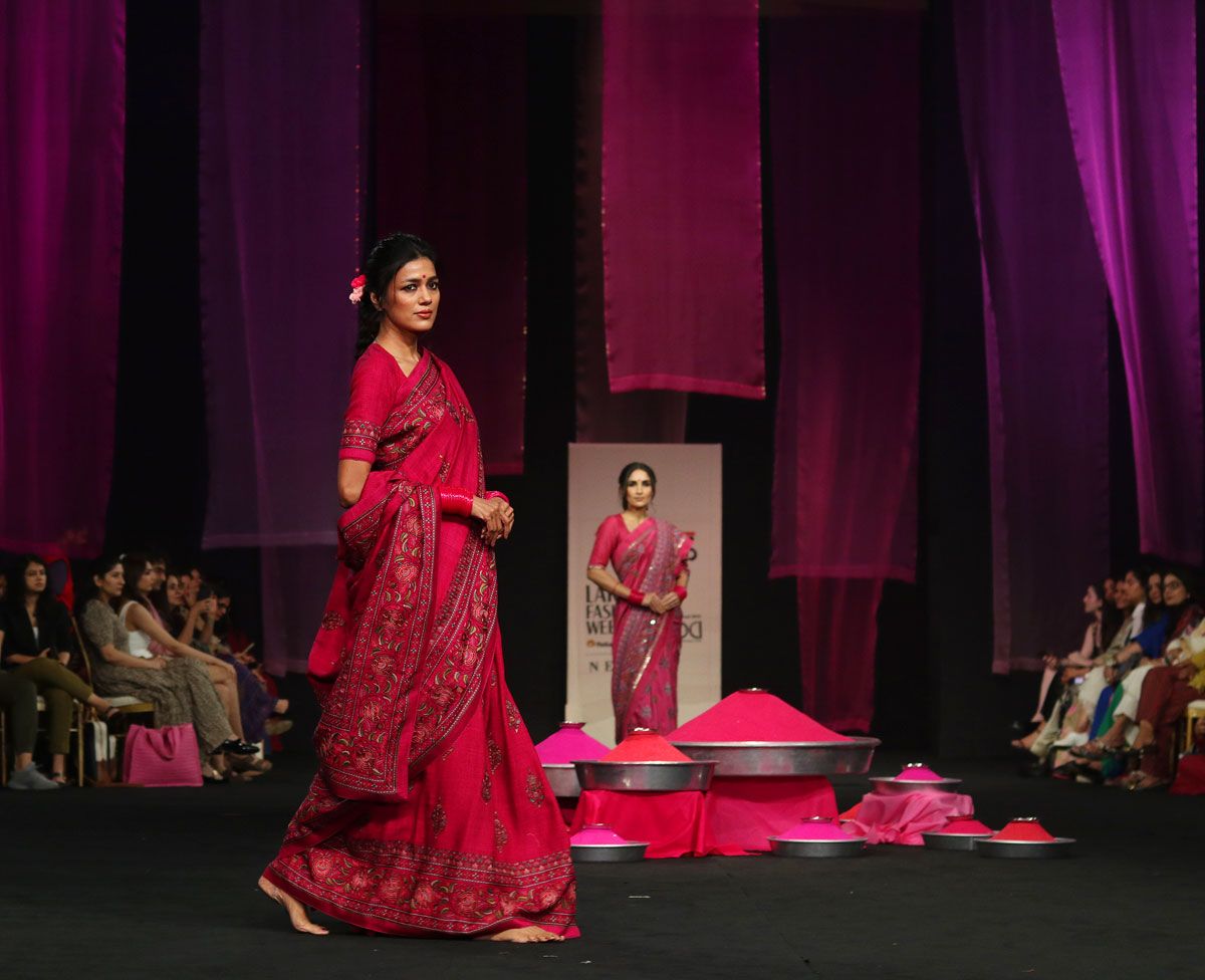 Gaurang Shah presents his collection Gulal at Lakme Fashion Week 2024
