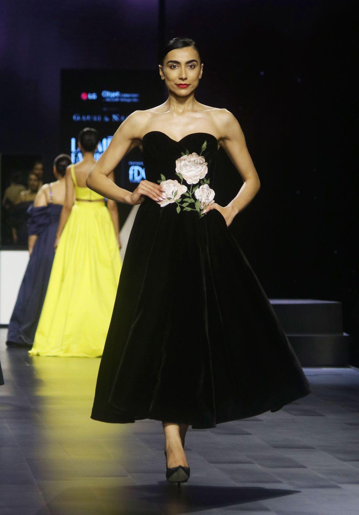 Taapsee Pannu is showstopper for Gauri and Nainika at Lakme Fashion Week 2024 in Mumbai