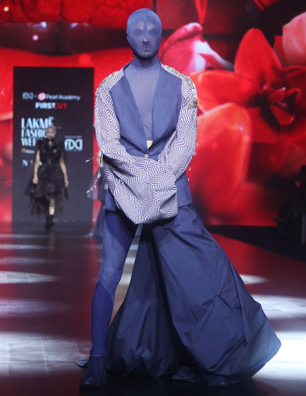 Students of Pearl Academy present their collection at the Lakme Fashion Week 2024