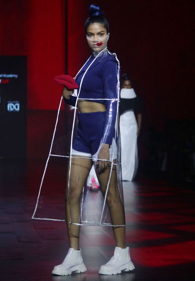 Students of Pearl Academy present their collection at the Lakme Fashion Week 2024
