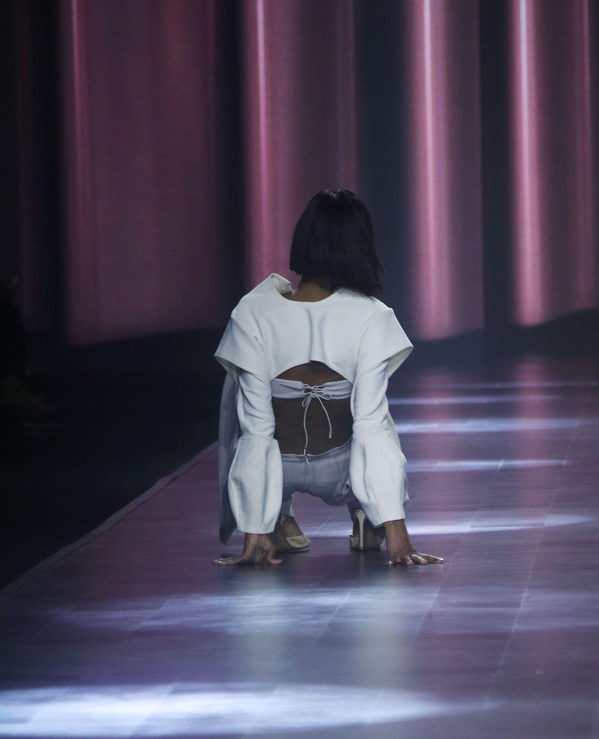 Students of Pearl Academy present their collection at the Lakme Fashion Week 2024