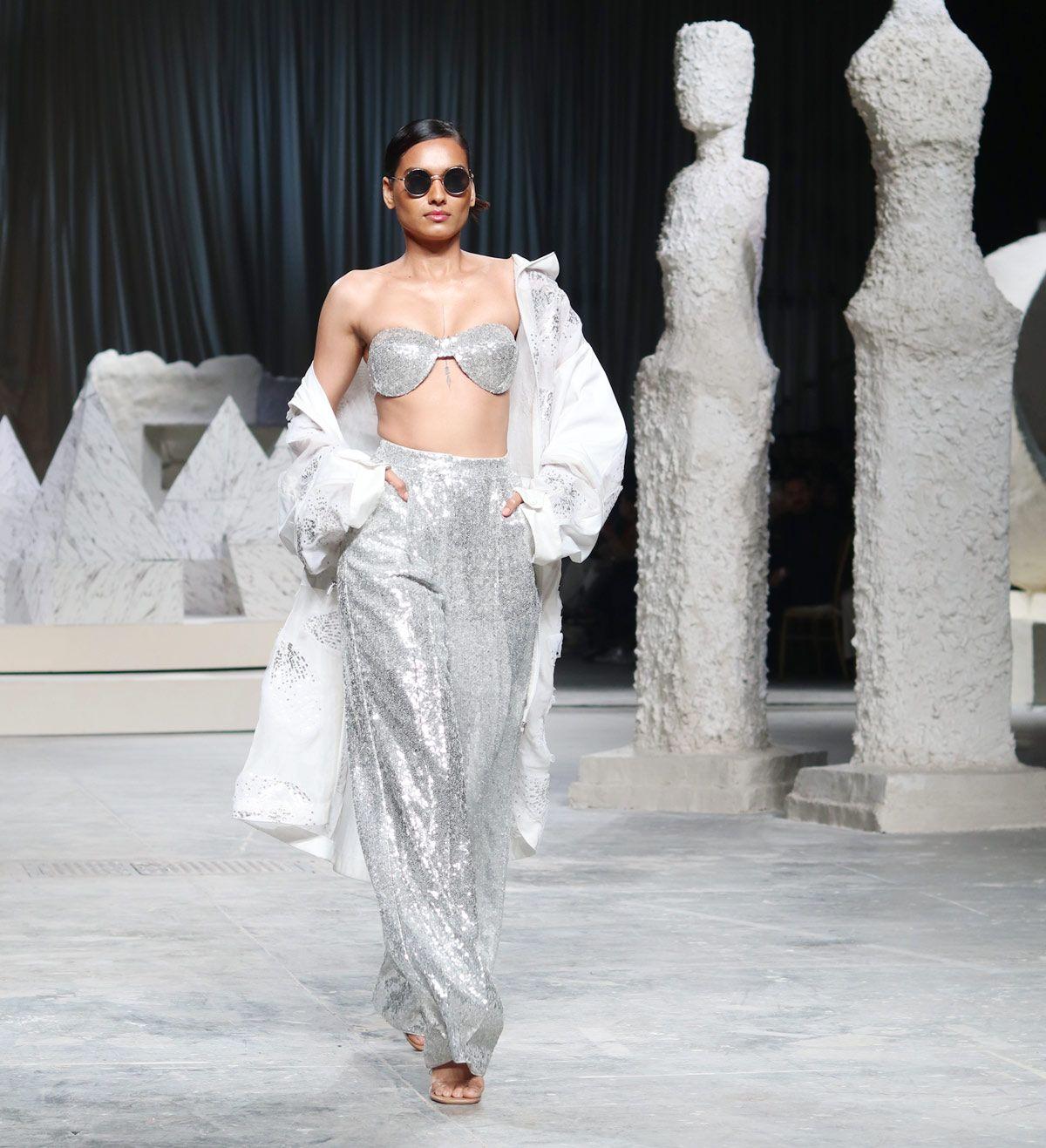 Ananya Pandey walks for Rahul Mishra at Lakme Fashion Week 2024 grand finale