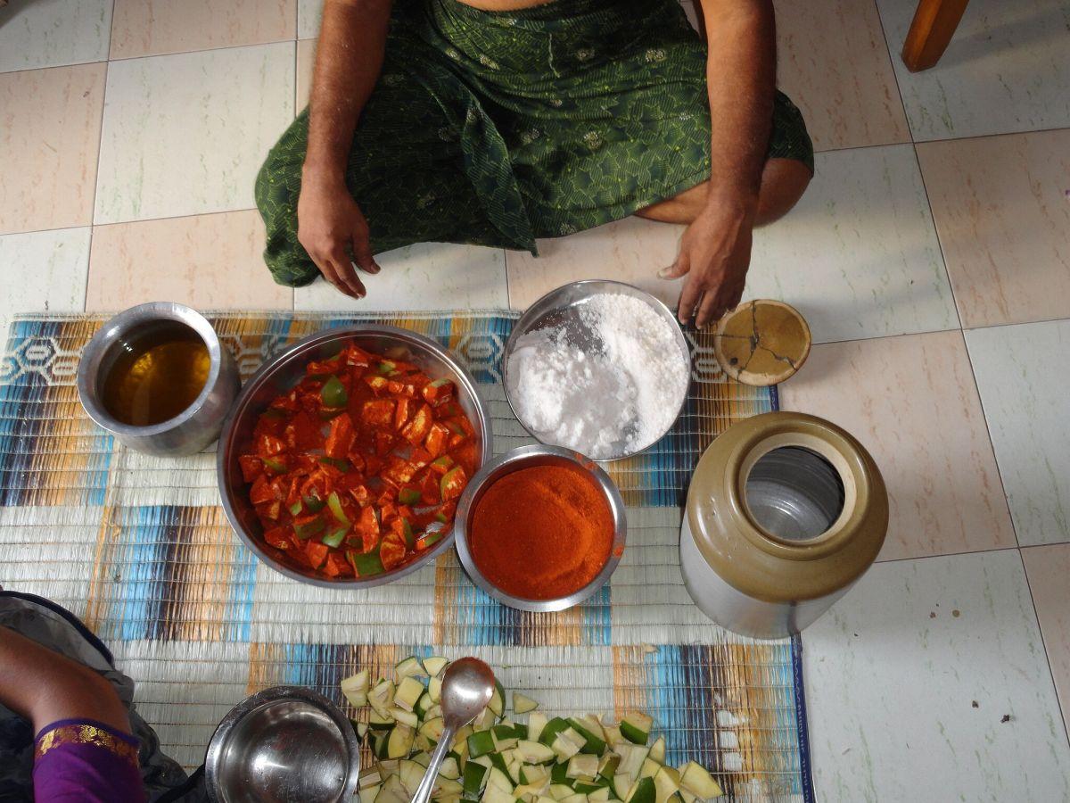 Mango pickle preparations