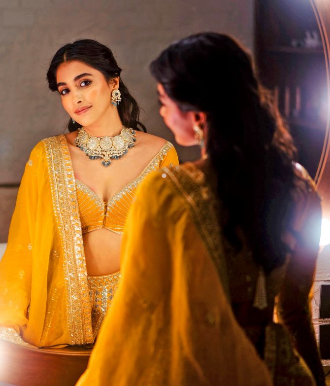 Pooja Hegde wears yellow