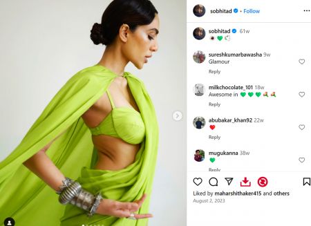 Navratri: Sobhita Dhulipala in green