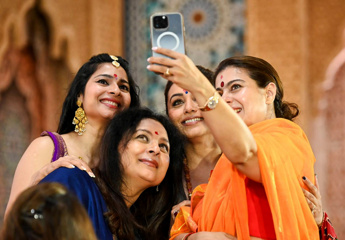 Sharbani Mukherji with her cousins