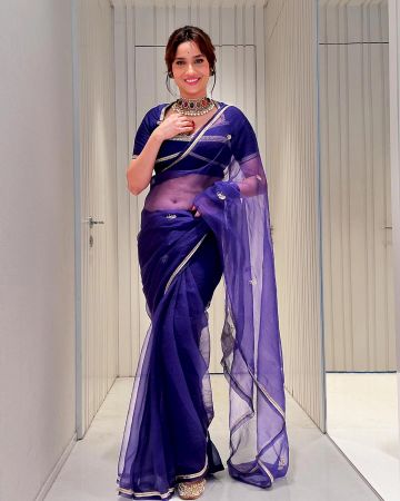 Navratri, Day 9: Ankita Lokhande in purple