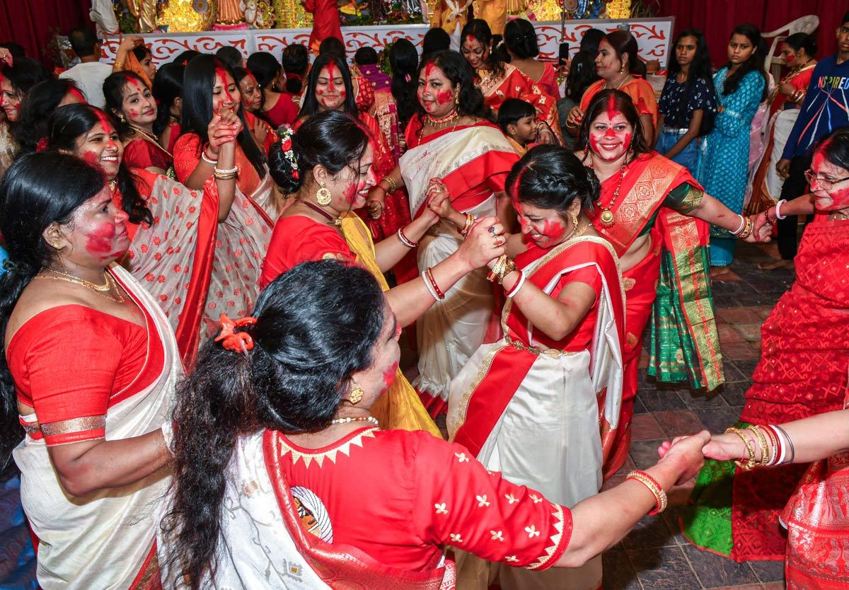 Sindoor Khela in Ranchi