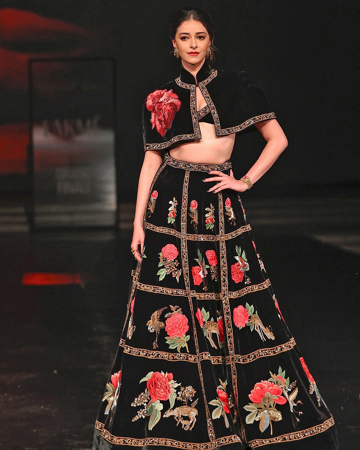 Ananya Panday walks for Rohit Bal at the Lakme Fashion Week