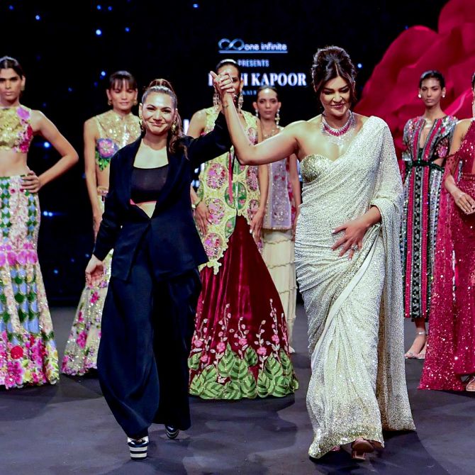 Sushmita Sen at Lakme Fashion Week