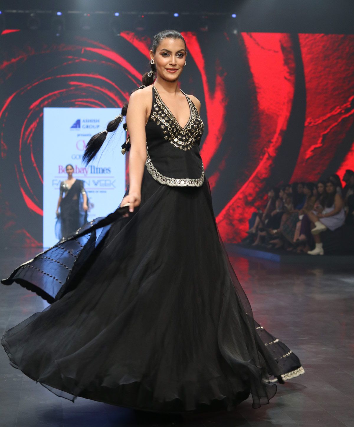 Diana Penty walks for Gopi Vaid at the Bombay Times Fashion Week 2024