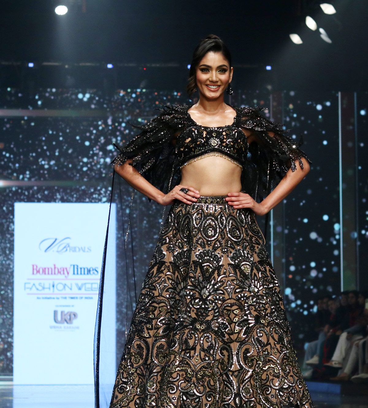 Sana Makbul walks for V Bridals by Varshha at Bombay Times Fashion Week 2024