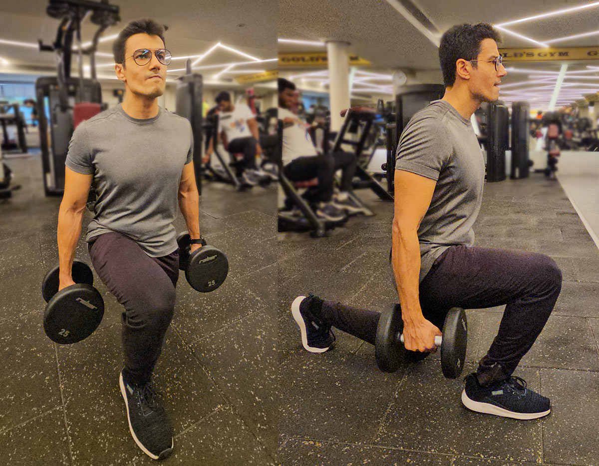 how to do lunges