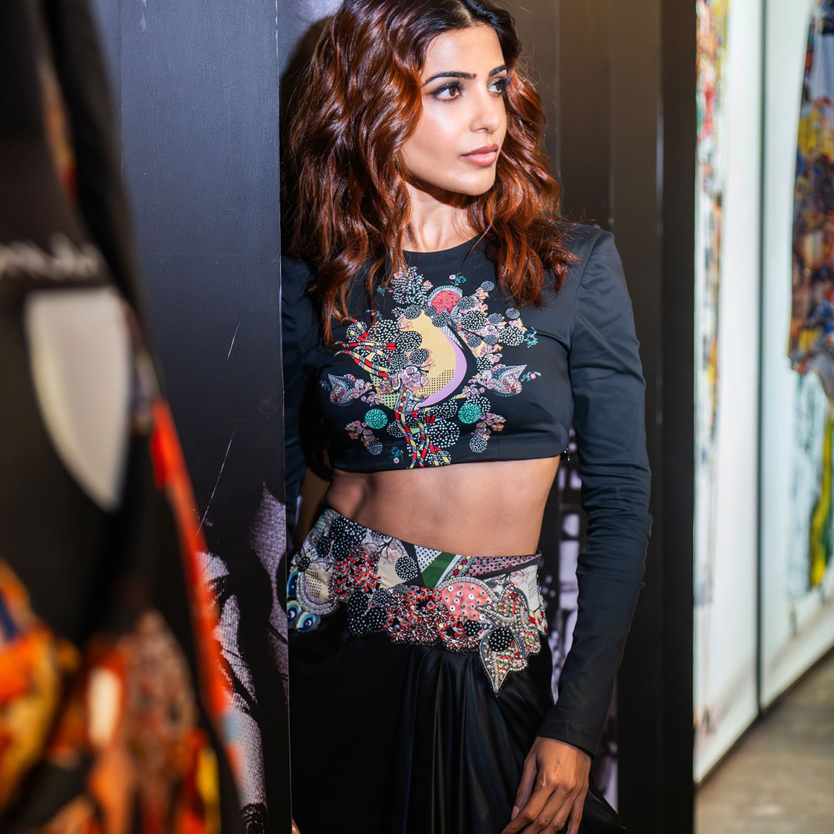 Samantha Ruth Prabhu in Anamika Khanna ensemble. 