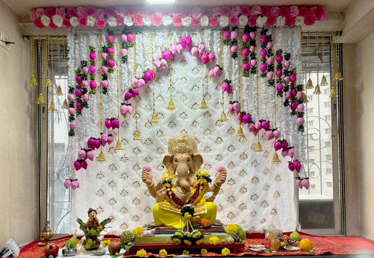 Ganpati at Ketan's place in Nandanvan, Kandivali, Mumbai