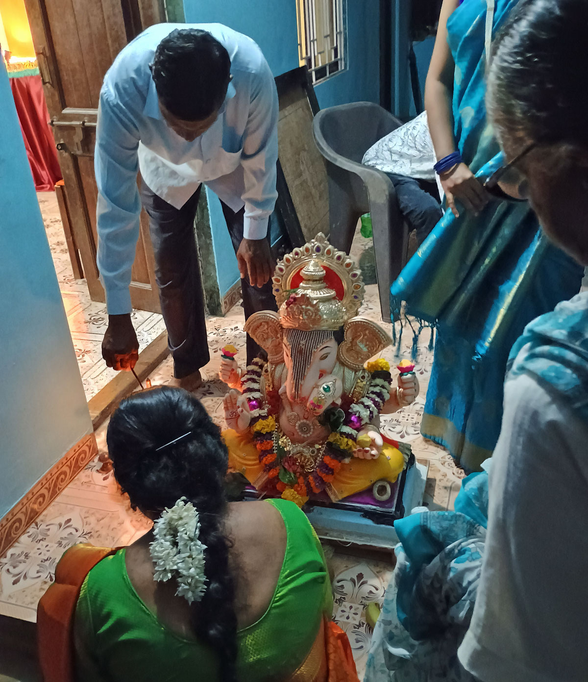 Sending Ganpatiji off