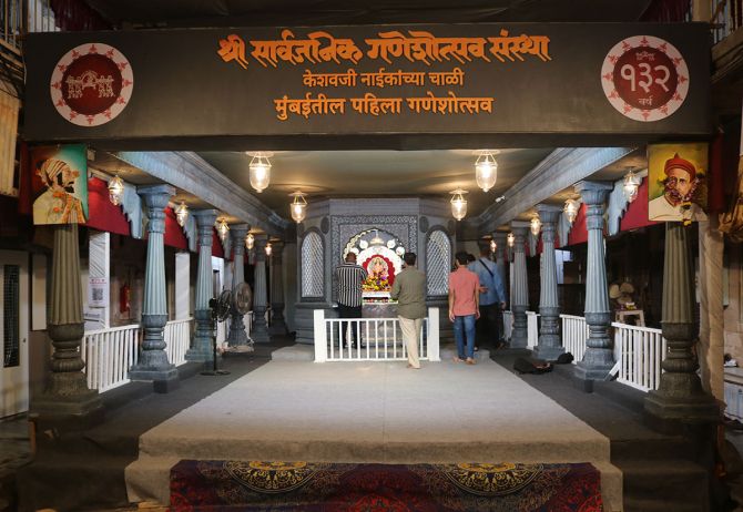 Ganpati at Girgaon's Keshavji Naik Chawl