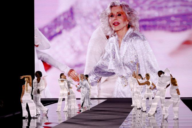 Jane Fonda at the Paris Fashion Week