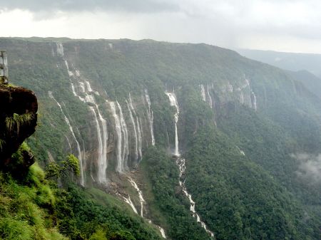 Seven Sister Falls Cherrapunji, Meghalaya