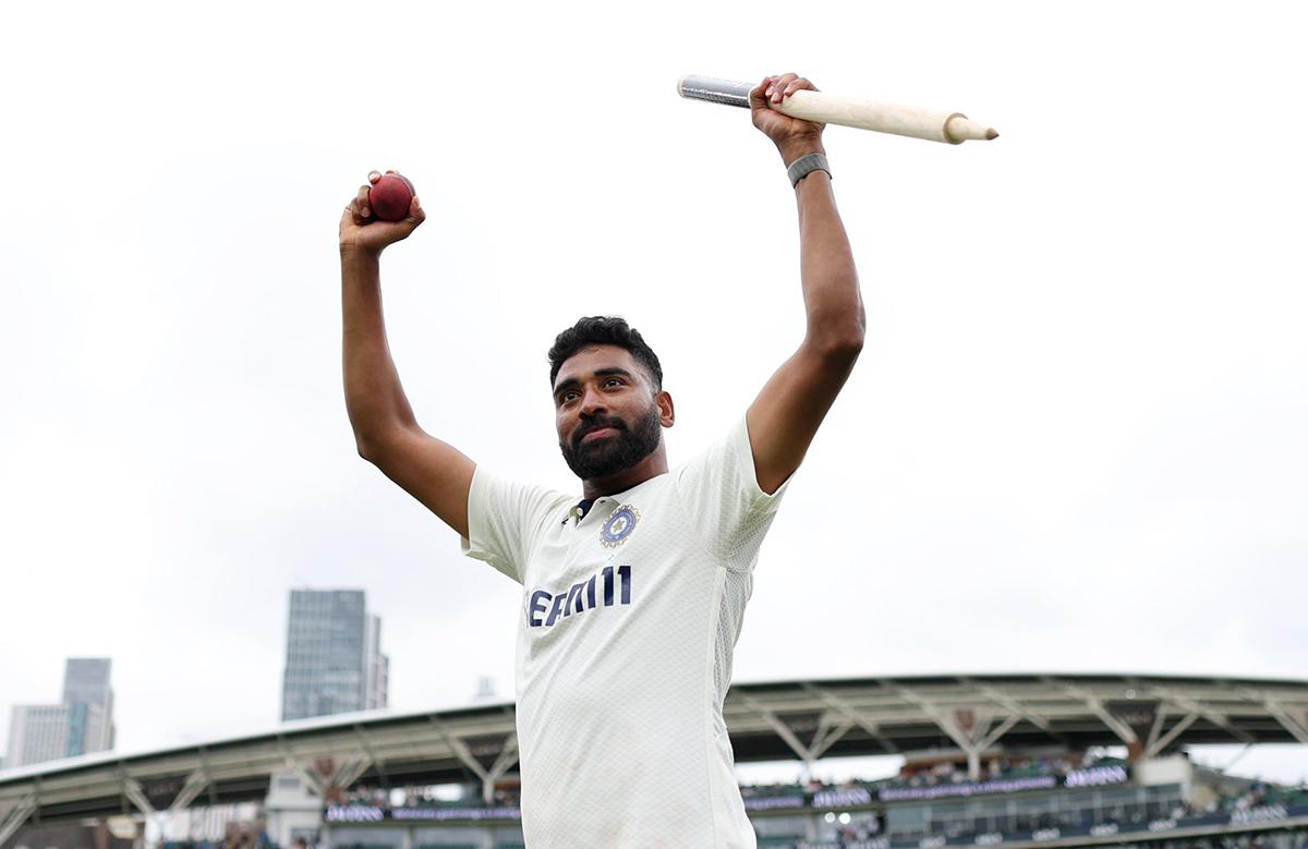 Mohammed Siraj took 9 wickets in the Oval Test 